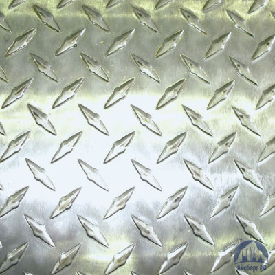 Рифлёный алюминиевый лист "Чечевица" 1,5х1500х3000 мм АМГ2НР купить  в Перми