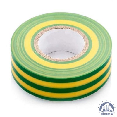 Лента изоляционная ПВХ (Авалон) 15 мм жёлто-зелёная купить  в Перми